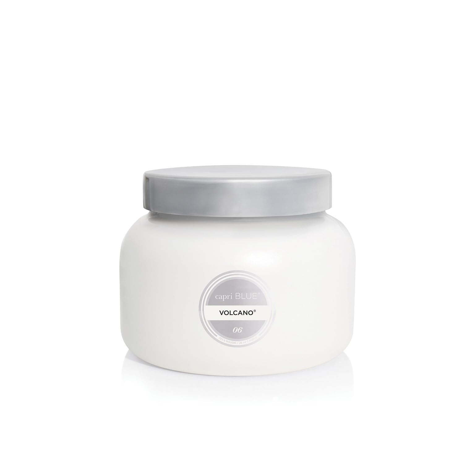Capri Blue Volcano Scented Candles - Luxury Glass Jar Candles for Home Scented with Tropical Fruit & Sugared Citrus - Soy Wax Blend - Capri Blue Volcano - Jumbo White Color (48 oz)