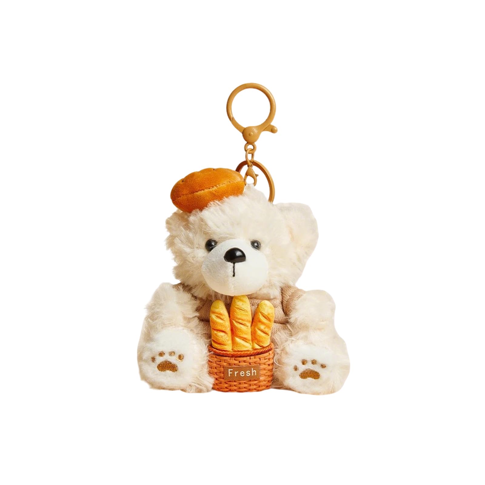 Cute Honey Bear Charms Keychain Kawaii,Purse Backpack Charms Accessories Key Chain for Women or Girls Bags