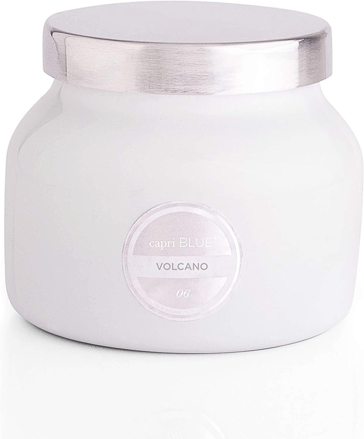 Capri Blue Volcano Scented Candles - Luxury Glass Jar Candles for Home Scented with Tropical Fruit & Sugared Citrus - Soy Wax Blend - Capri Blue Volcano - Jumbo White Color (48 oz)