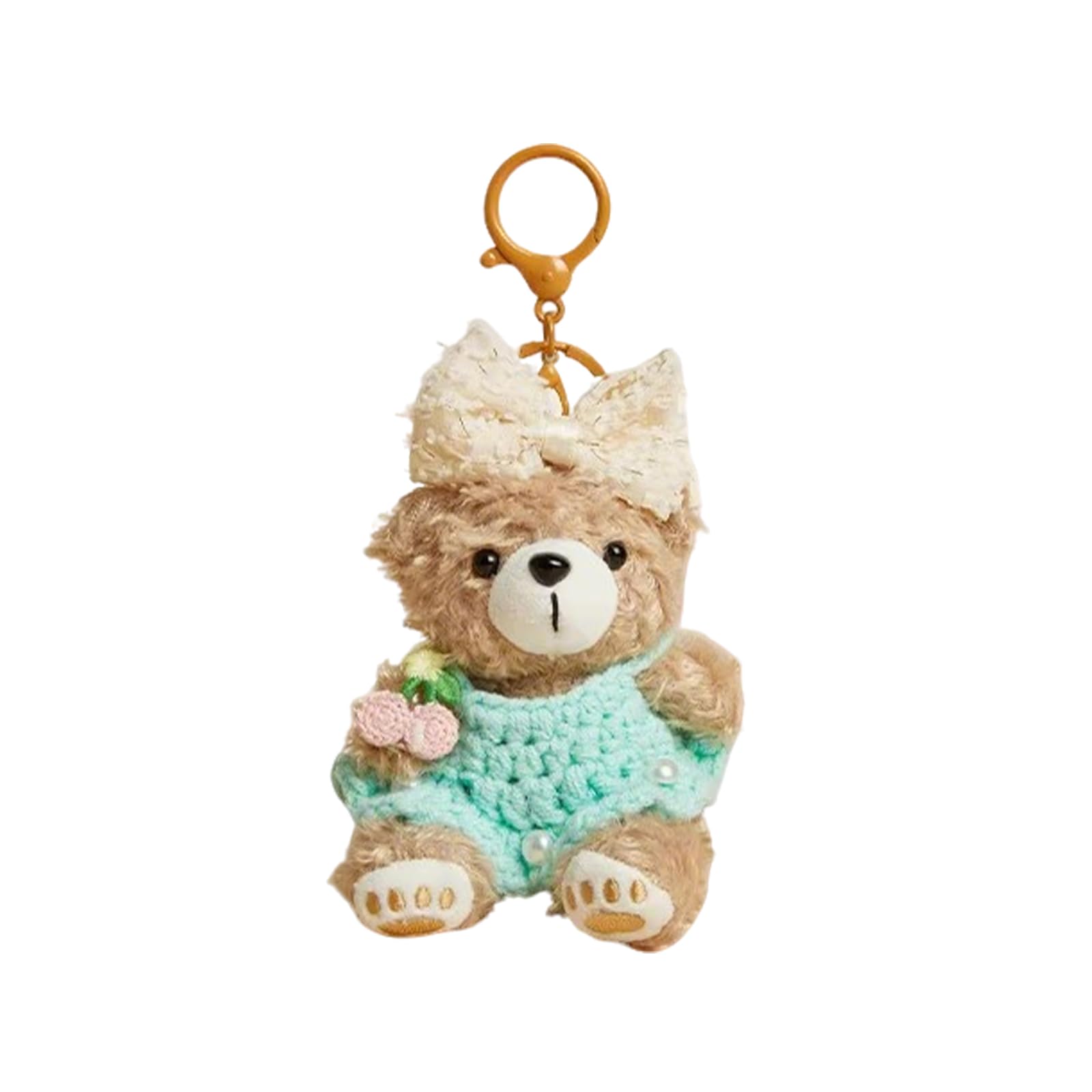 Cute Honey Bear Charms Keychain Kawaii,Purse Backpack Charms Accessories Key Chain for Women or Girls Bags
