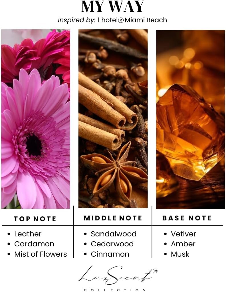 My Way Aroma Diffuser Oil 500ML - Waterless Essential Oil for diffusers - Luxury Hotel Fragrance - Oils for Aromatherapy - Fits in Any Diffuser (500ML, My Way)