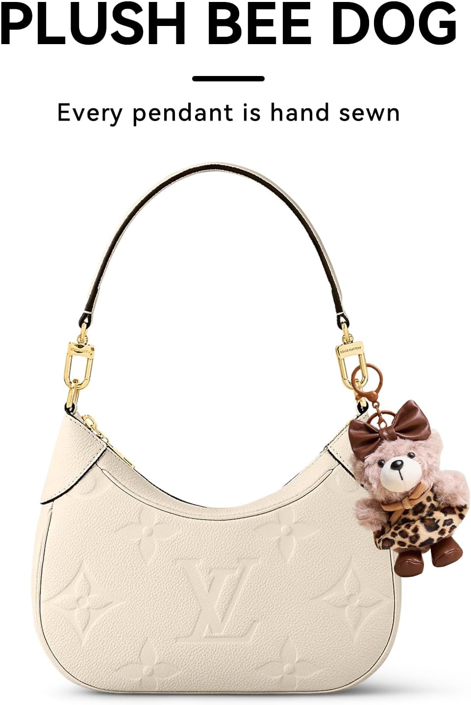 Cute Honey Bear Charms Keychain Kawaii,Purse Backpack Charms Accessories Key Chain for Women or Girls Bags