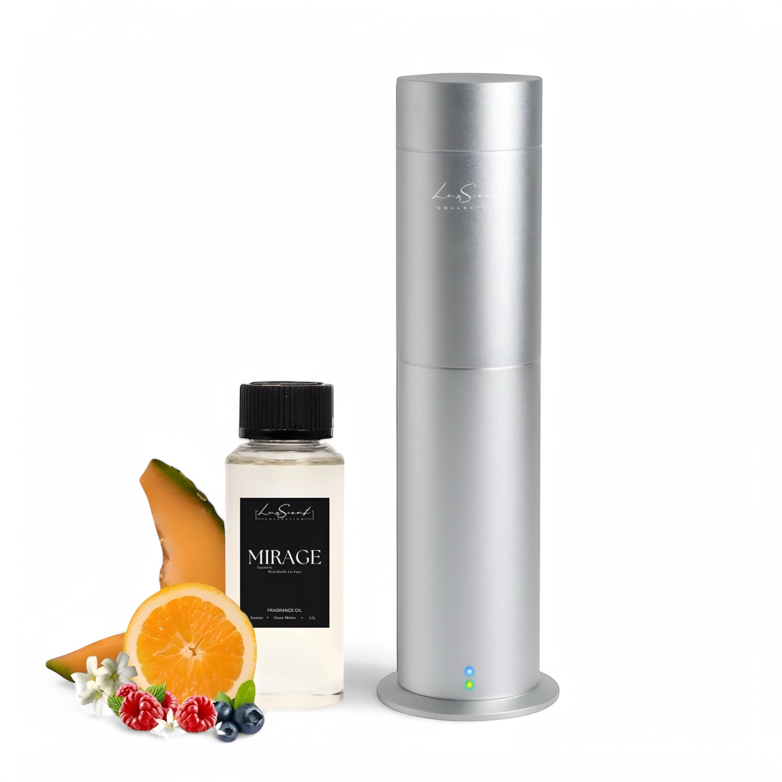 Aroma Scent Diffuser Starter Kit for Up to 1000SQ. FT. Coverage - 120ML Waterless Essential Oil Scent Included - Luxury Aroma Diffuser Ideal for Home, Office & Hotel (Black, Dream On)