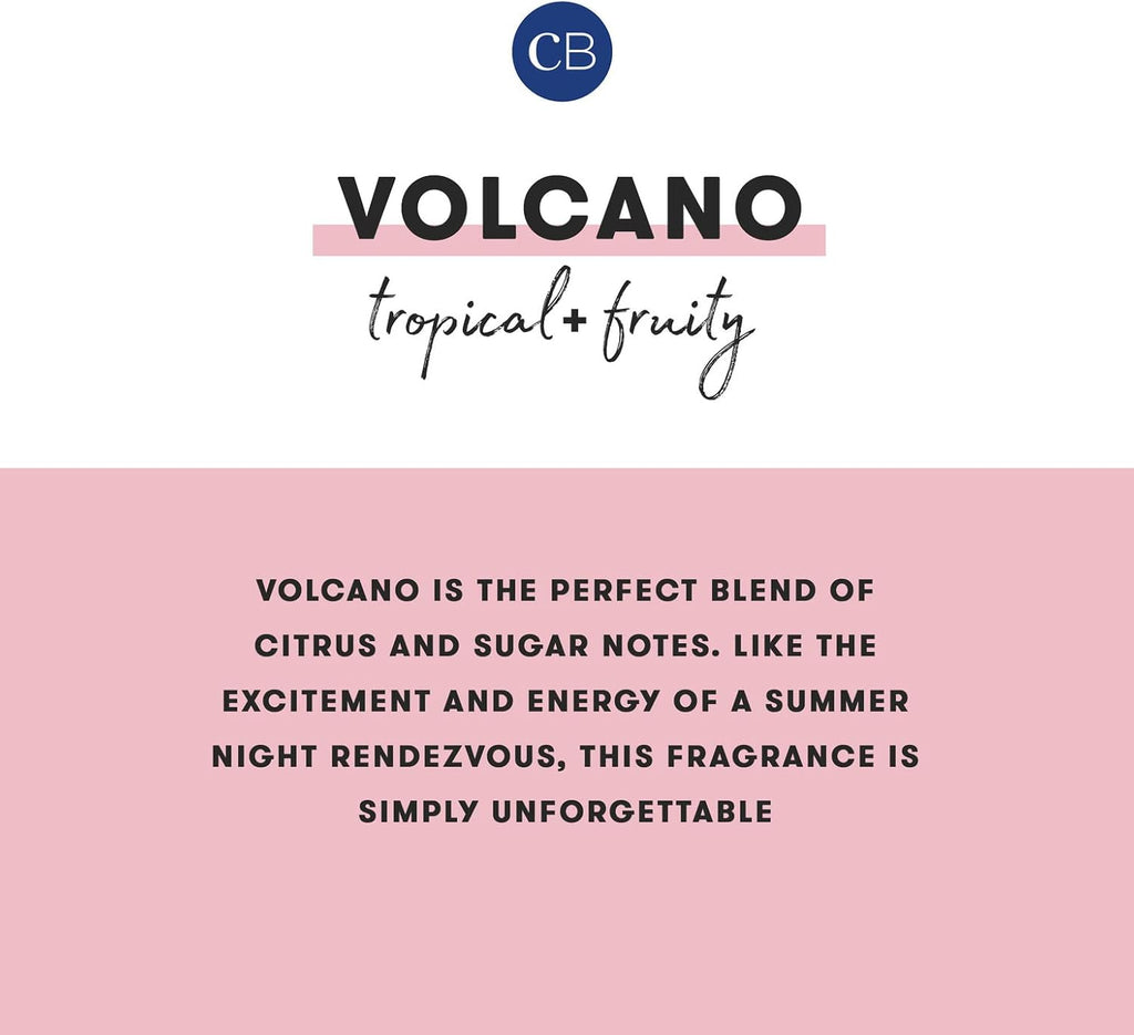 Capri Blue Volcano Scented Candles - Luxury Glass Jar Candles for Home Scented with Tropical Fruit & Sugared Citrus - Soy Wax Blend - Capri Blue Volcano - Jumbo White Color (48 oz)