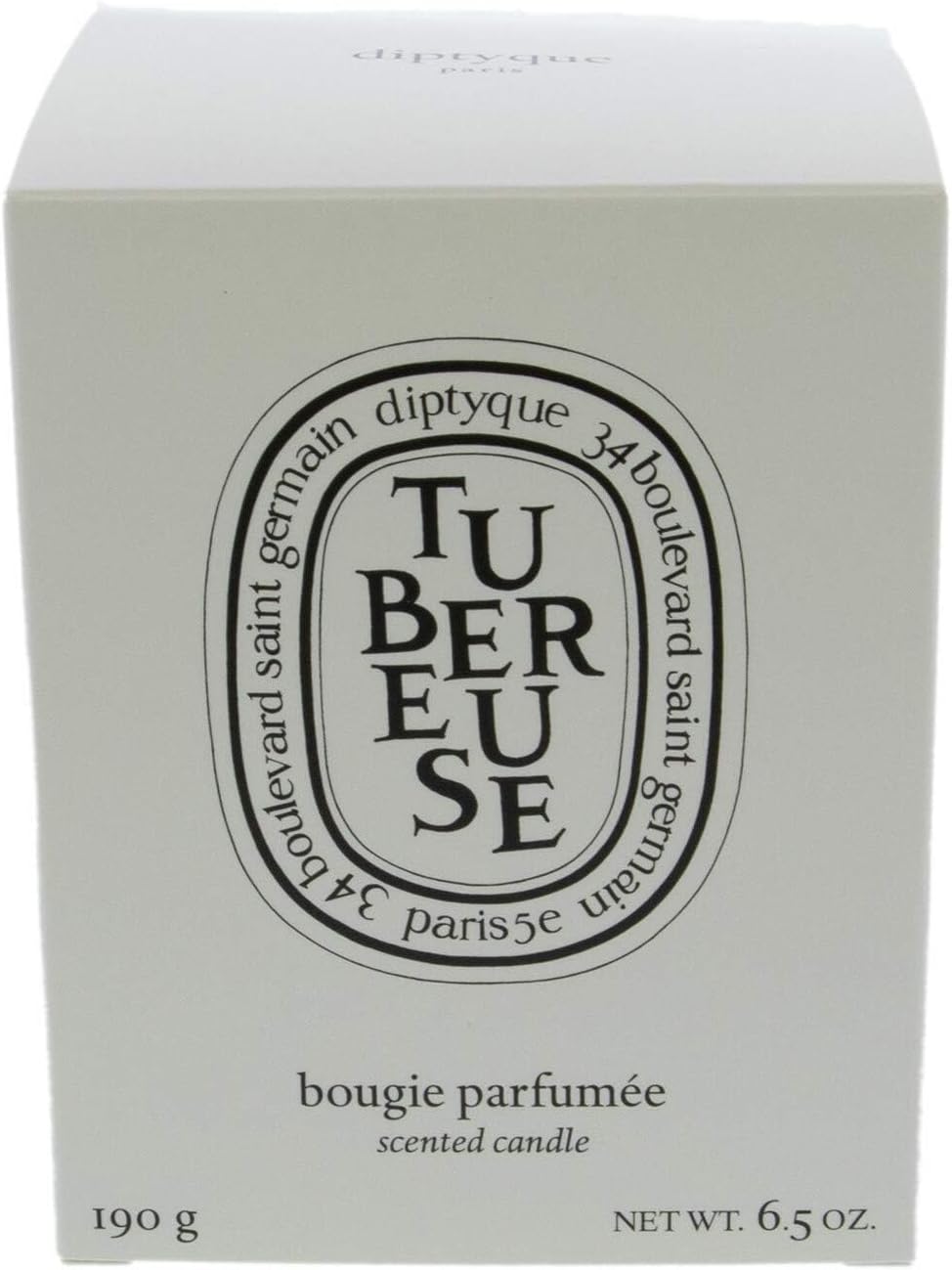 Diptyque Tubereuse Candle-6.5 oz., White (11033u), scented