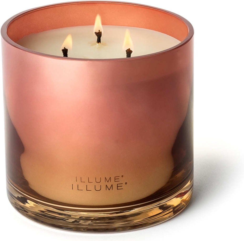 Illume Beautifully Done Essentials Paloma Petal Statement Glass Scented Soy Candle
