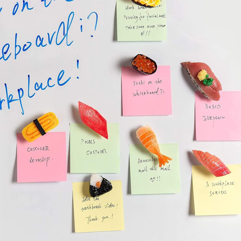 Simulation Sushi Refrigerator Magnets, Resin Handmade Craft Tourist Travel City Japan Souvenir Collection Letter Refrigerator Sticker