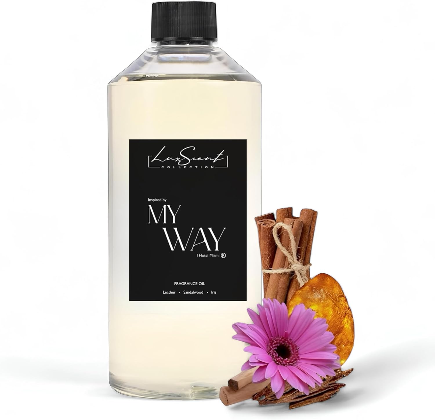 My Way Aroma Diffuser Oil 500ML - Waterless Essential Oil for diffusers - Luxury Hotel Fragrance - Oils for Aromatherapy - Fits in Any Diffuser (500ML, My Way)