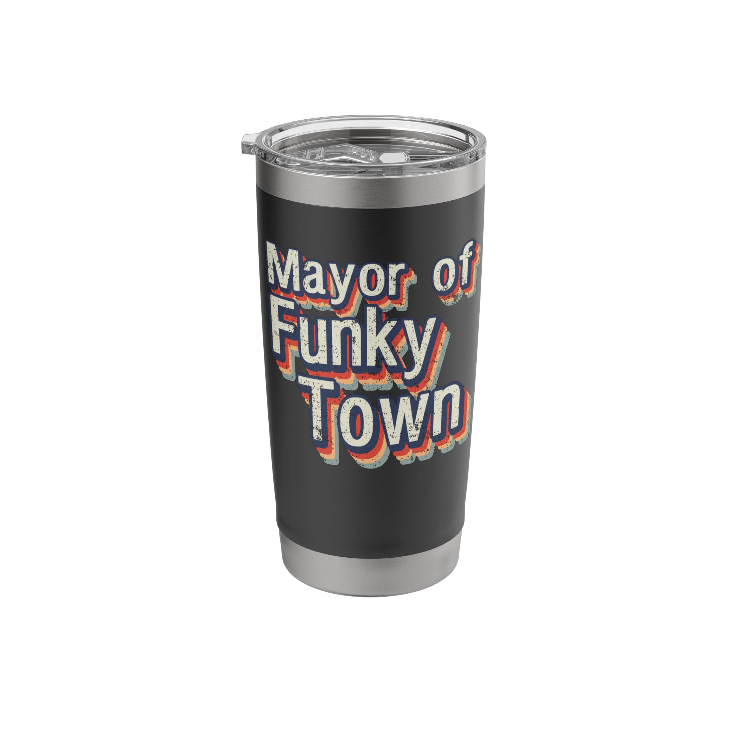 Mayor of Funky Town 1970s Dance Move Old Party Souvenir Stainless Steel Insulated Tumbler