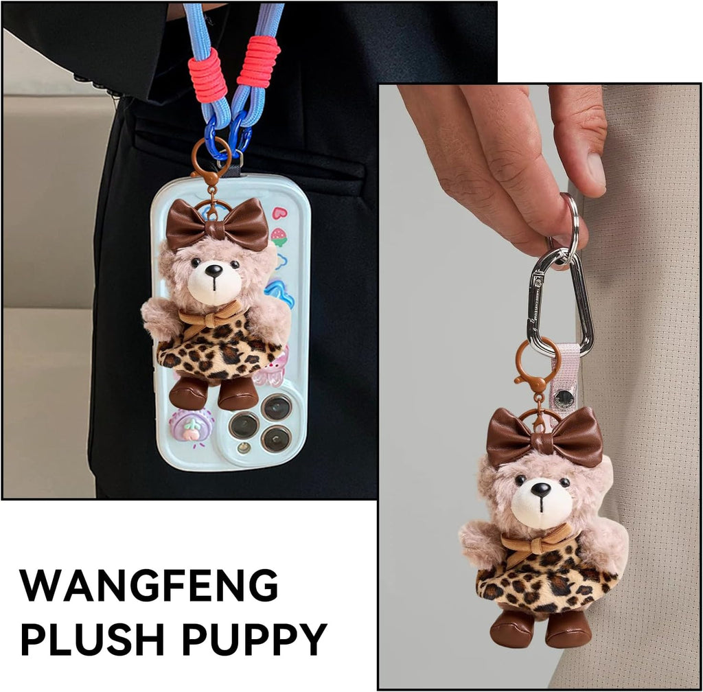 Cute Honey Bear Charms Keychain Kawaii,Purse Backpack Charms Accessories Key Chain for Women or Girls Bags