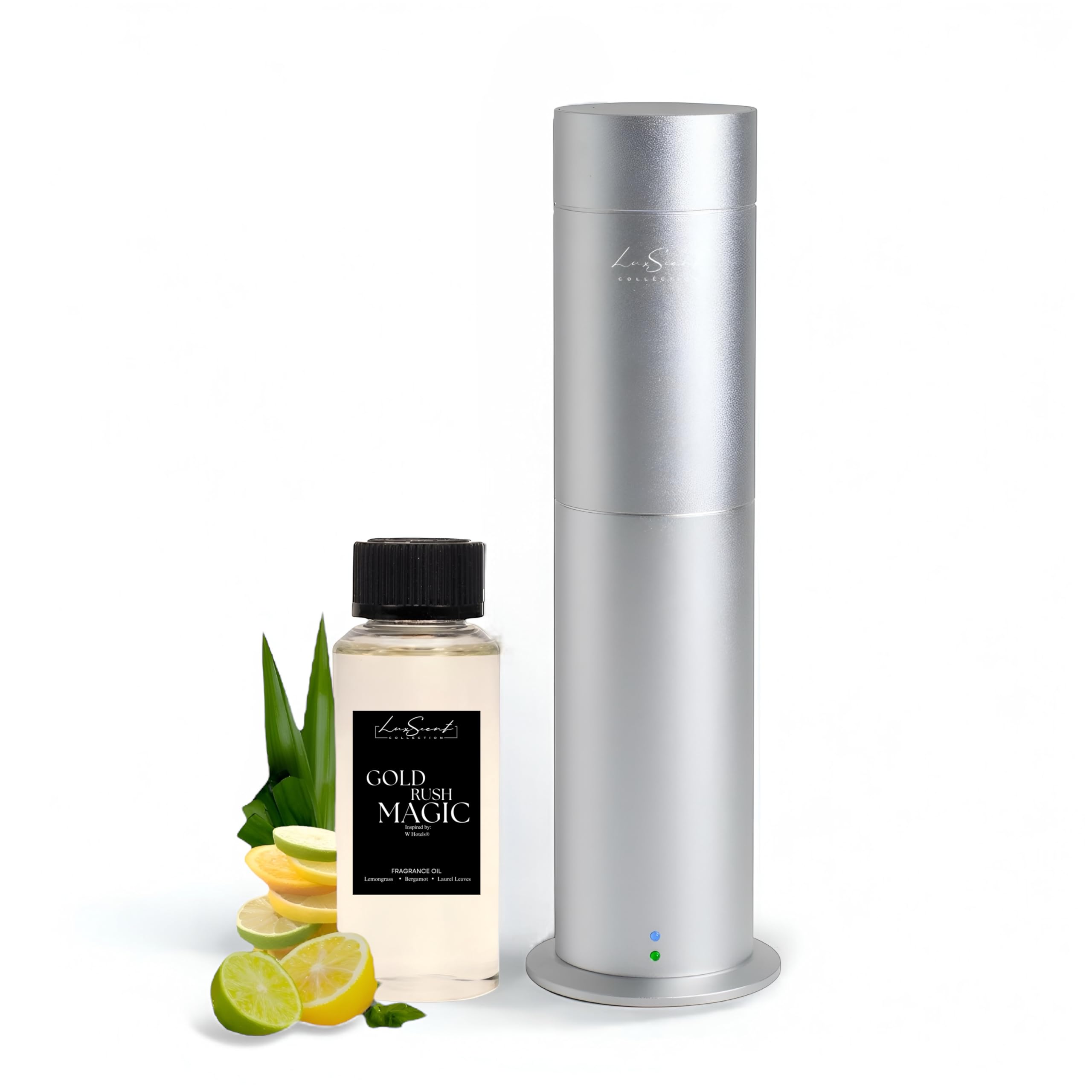 Aroma Scent Diffuser Starter Kit for Up to 1000SQ. FT. Coverage - 120ML Waterless Essential Oil Scent Included - Luxury Aroma Diffuser Ideal for Home, Office & Hotel (Black, Dream On)