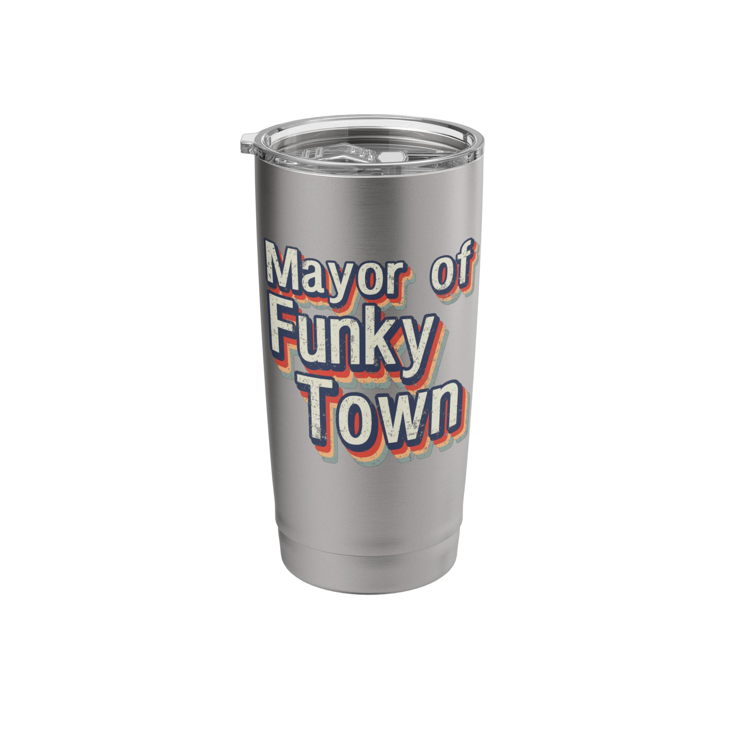 Mayor of Funky Town 1970s Dance Move Old Party Souvenir Stainless Steel Insulated Tumbler