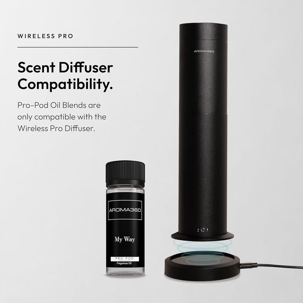 Aroma360 | My Way Pro-Pod Oil Blend | Luxury Hotel Inspired Diffuser Scent | Aromatherapy Scent Diffuser Oil | Tuscan Leather, Sandalwood and Iris 1.7 fl oz, 50 mL