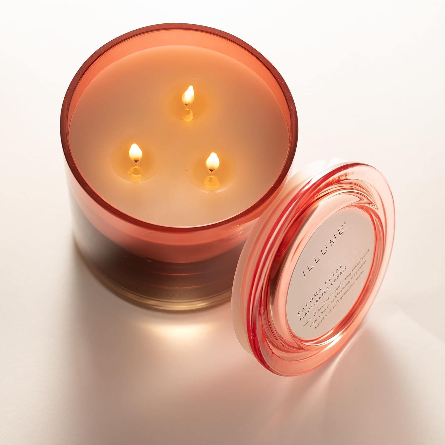 Illume Beautifully Done Essentials Paloma Petal Statement Glass Scented Soy Candle